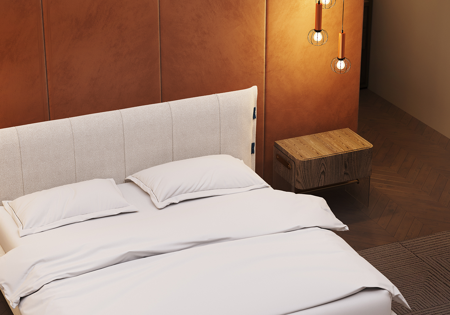 Кровать Evolet от Linea Home в интерьере